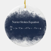Navier Stokes Equation Wiskunde & Science Ornament (Achterkant)