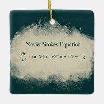 Navier Stokes Equation Wiskunde & Science Ornament