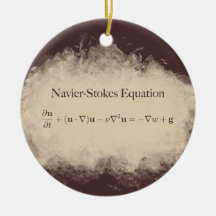 Navier Stokes Equation Wiskunde & Science Ornament