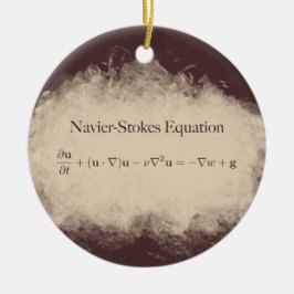 Navier Stokes Equation Wiskunde & Science Ornament