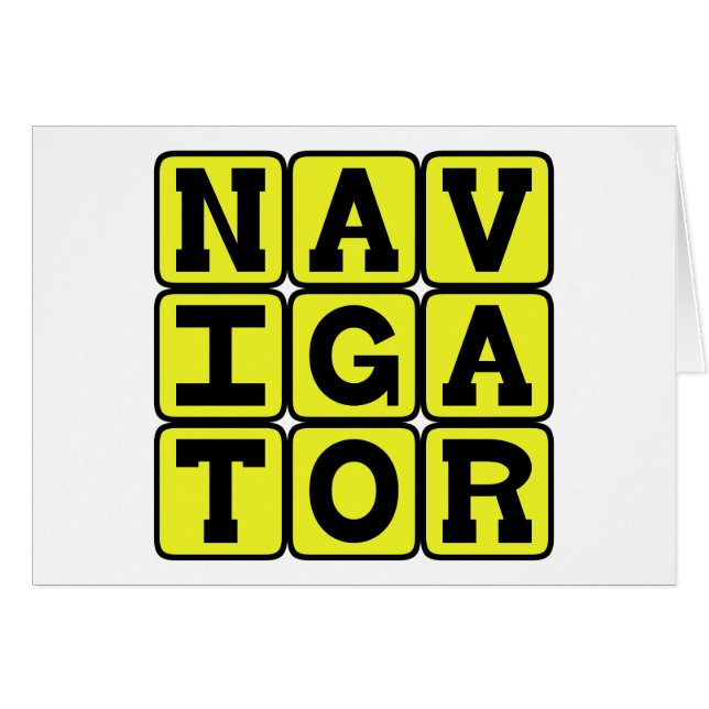Navigateur, Maître de la carte (Devant horizontal)