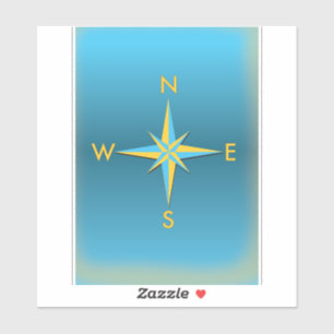 Navigatie Compass Sticker