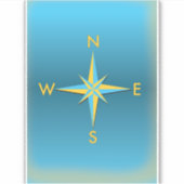 Navigatie Compass Sticker (Voorkant)