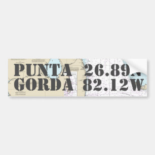 navigatie op de lengtegraad van Punta Gorda FL Bumpersticker
