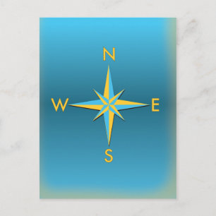 Navigatiekompas Briefkaart