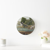 Navigatiemethode in New Holland, gegraveerd met F Ronde Klok (Huis)