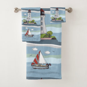 Navigation de l'ensemble de serviette de motif