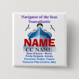 NAVIGATOR VAN DE ZEEEN NAAM TAG BUTTON