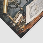 Navigator's Desk  Wereldbol Decoupage Tissuepapier (Detail)