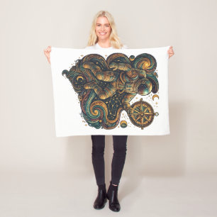 Navigeer langs de sterren – Inspirerende Kosmos Fleece Deken