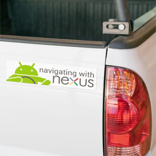 Navigeer met NEXUS, Android Bumpersticker (Op Truck)