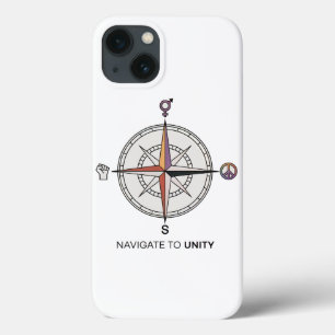 Navigeer naar de Unity Compass iPhone-draagtas iPhone 13 Hoesje