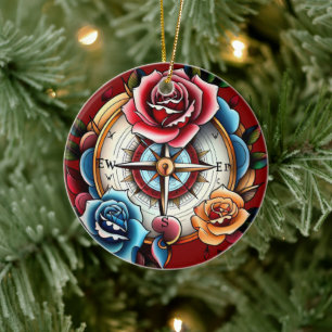"Navigeren door het hart" Keramisch Ornament