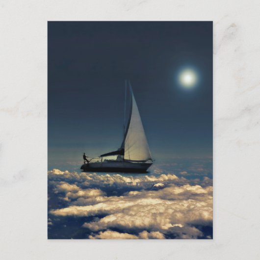 Navigeren door Trough Clouds Dreamweaver Collage Briefkaart (Voorkant)