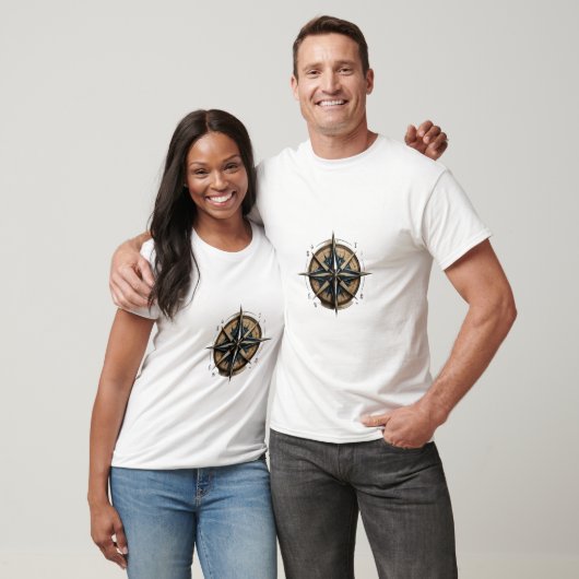 Navigeren op uw reis: Compass Roos T-shirt ontwerp (Unisex)