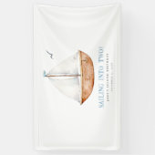 Naviguer Dans Deux Bannières Nautiques Anniversair (Vertical)