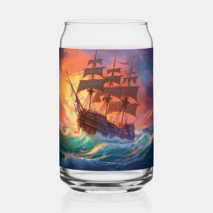 Navire À Voile Sur Une Mer Tempérée