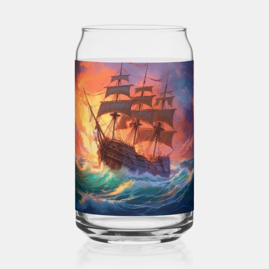 Navire À Voile Sur Une Mer Tempérée (Recto)