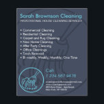 Navire Blue Minimal Home Cleaner Flyer<br><div class="desc">Navire Blue Minimal Home Cleaner Flyer</div>