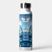 Navire dans une bouteille flottant sur l'océan (Gym)