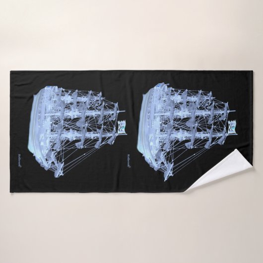 NAVIRE DE PIRATE INDÉPENDANT (Serviette de bain)