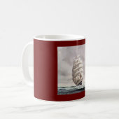 NAVIRE DE VOILE À CAFÉ MUG (Devant gauche)
