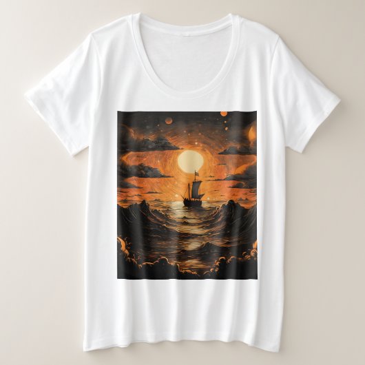 Navire naviguant la nuit (Design devant)