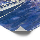 Navire pirate au clair de lune : Poster (Coin)