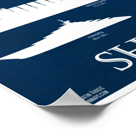 Navires à travers l'histoire - Affiche infographiq (Coin)