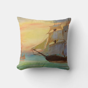 Navires à voile Coussin décoratif