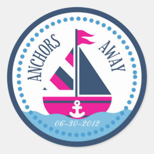 Navires Ahoy ! Autocollant B