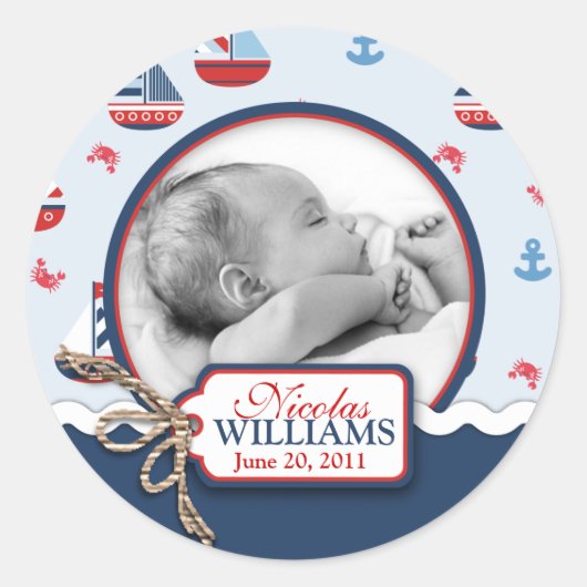 Navires Ahoy ! Autocollant photo (Devant)