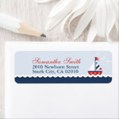 Navires Ahoy ! Étiquette de retour (En situation)