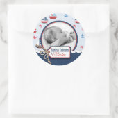 Navires Ahoy ! Sticker Photo Baptême (Sac)