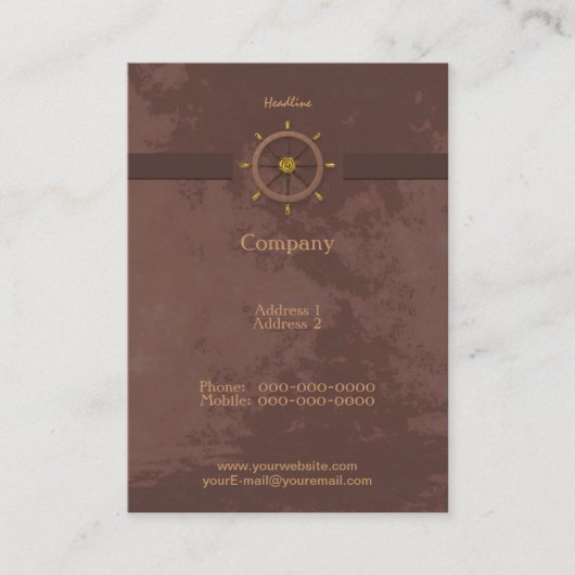 Navires Carte de visite à roues (Devant)