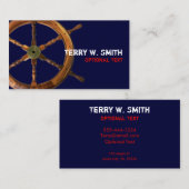 Navires Carte de visite à roues (Devant / Derrière)