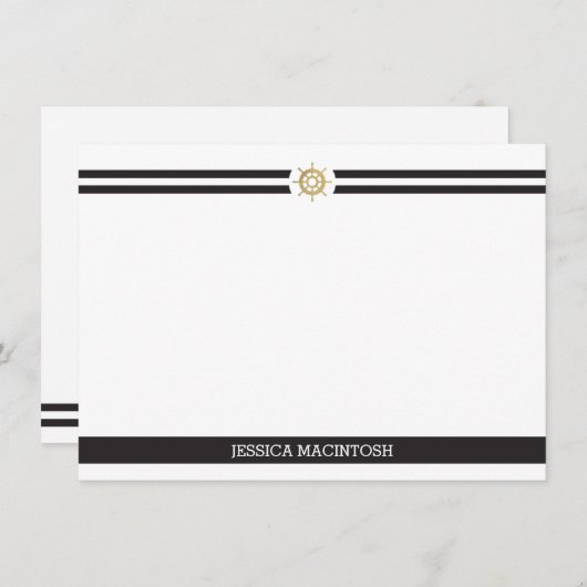 Navires Cartes de notes de roue (Devant / Derrière)