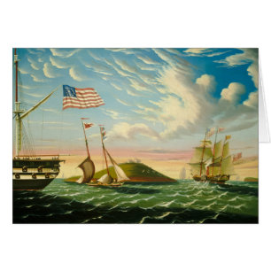 Navires Clipper Boston Harbor 1800s