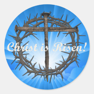 NAVIRES DE PÂQUES ET COURONNE DE THERNS STICKER