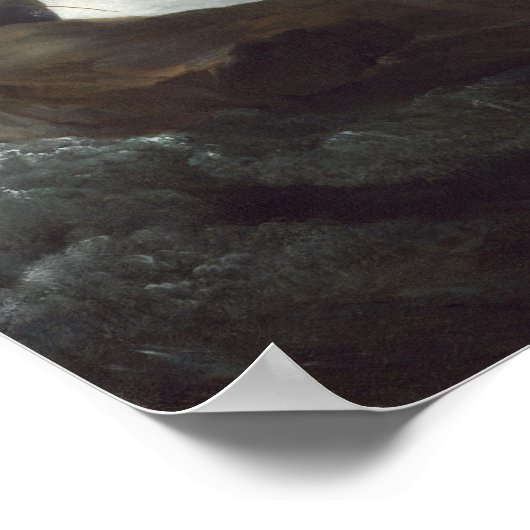 Navires en détresse - L. Backhuysen Poster d'art (Coin)