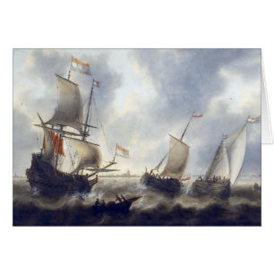 Navires en mer 1660