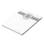 Navires gris Roue Bloc-notes personnalisé (Tourné)