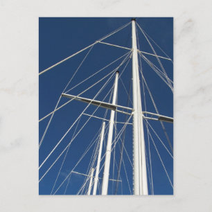 Navires Masts et carte postale
