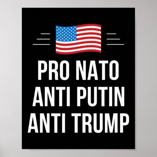 NAVO - Anti Poetin - Anti Trump - Poster (Voorkant)