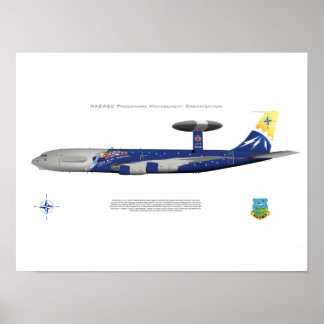 NAVO E-3A, 25th Jubileum Markings Poster