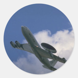 NAVO E-3A Sentry AWACS vliegtuig Ronde Sticker