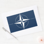 NAVO-vlag Rechthoekige Sticker (Envelop)