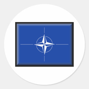 NAVO-vlag Ronde Sticker