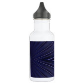 Navy Abstract Pattern Waterfles (Links)