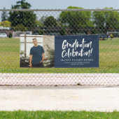 Navy afstudeerfeest spandoek (Insitu)